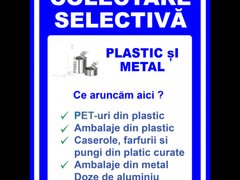 Indicator pentru colectare plastic si metal