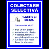 Indicator pentru colectare plastic si metal